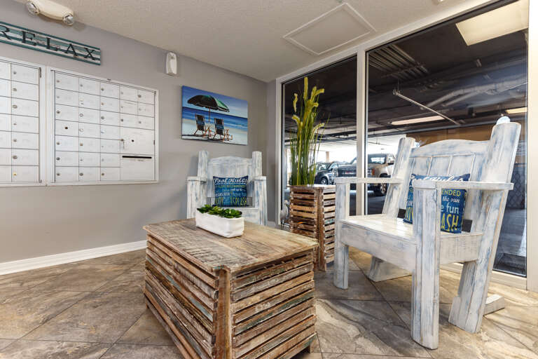 Onsite check-in available at the Gulf Dunes front desk 8:30AM-5:00PM DAILY