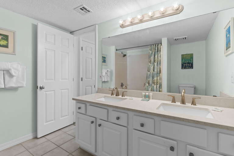 With a double vanity