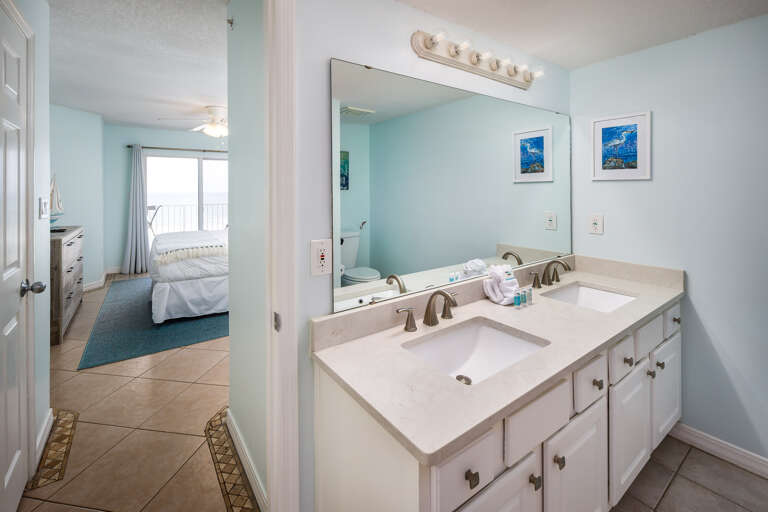 With a double vanity