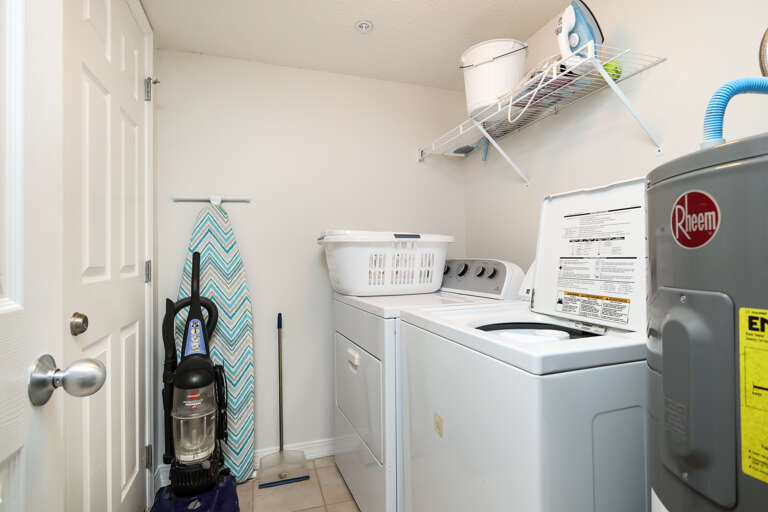 Tend to all your laundry needs before traveling back home.