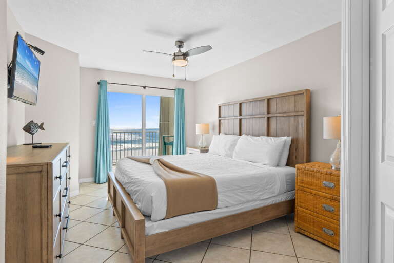 Take in the Gulf views or watch a movie!