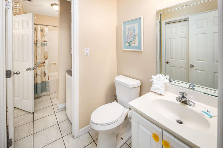 Accessible from the hallway as well.