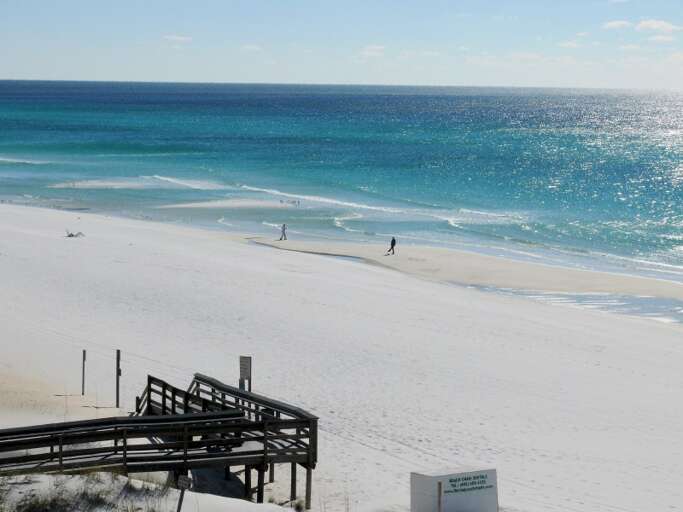 The east view from the balcony.