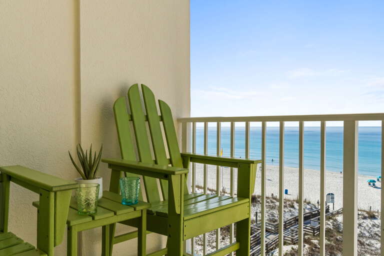 Enjoy the great view from this beach front balcony