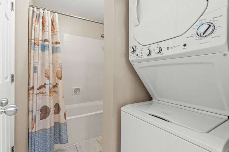 Washer and dryer in the condo for your convenience