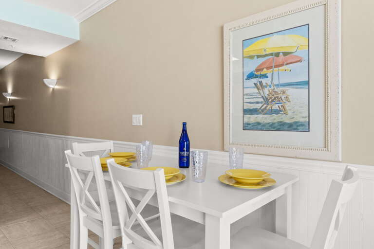 Dining with seating for 4.