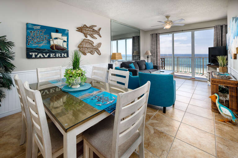 Even while dining you are reminded that you are at the beach - enjoy your beach front meal!