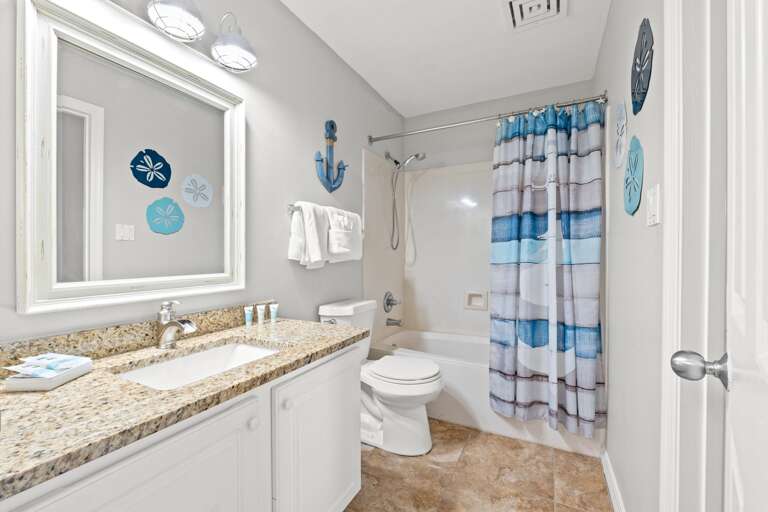 Guest bath with shower/tub combo