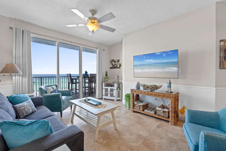 Nice size TV is just perfect for movie night!