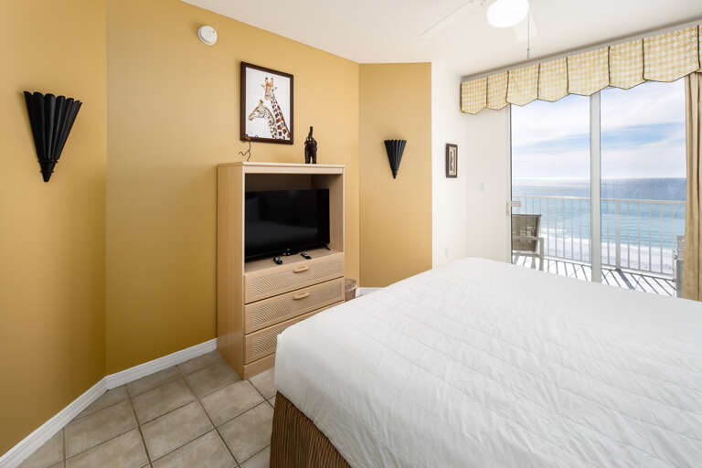 Private access to the balcony and new flat screen TV