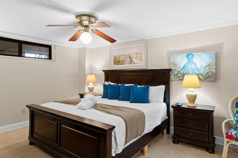 A King sized bed for a great nights rest.