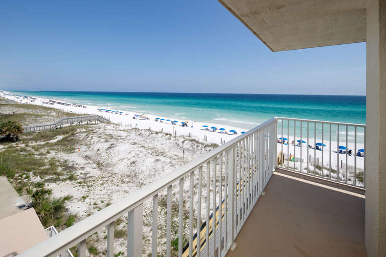 This corner condo offers a spacious wrap around balcony!