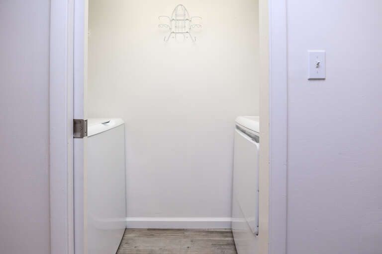 This unit has a full sized washer and dryer.