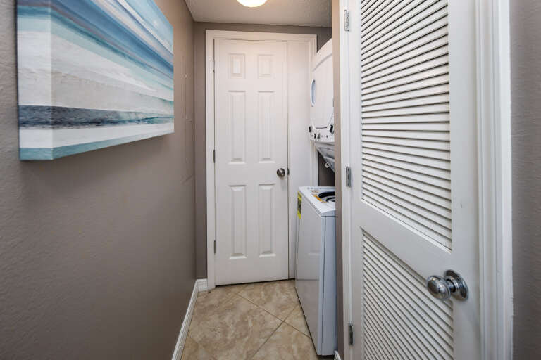 Washer and dryer in the condo for your convenience Washer and dryer in the condo for your convenience