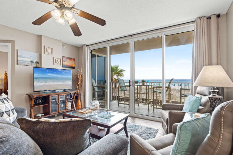 Enjoy this amazing view of the beach right from your condo! 