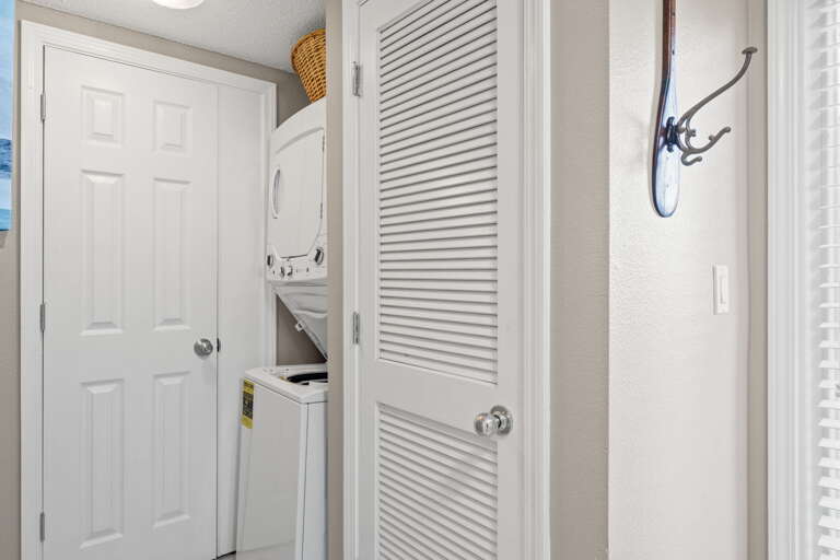 Washer and dryer in the condo for your convenience