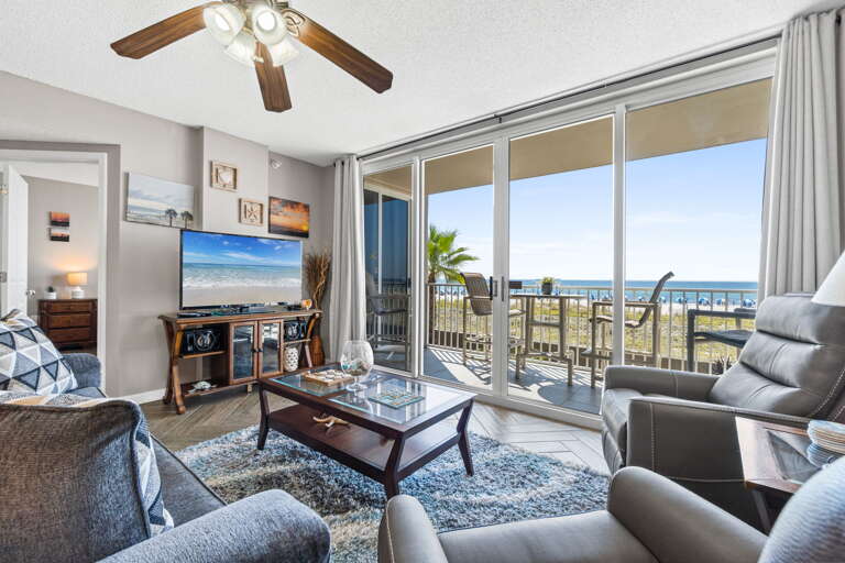 Enjoy this amazing view of the beach right from your condo! 