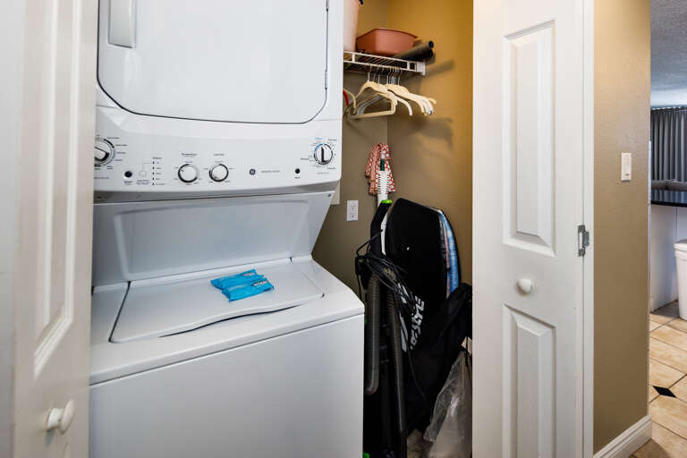 No worrying with dirty laundry!