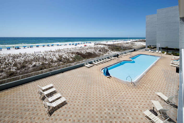 With glistening Emerald waters!