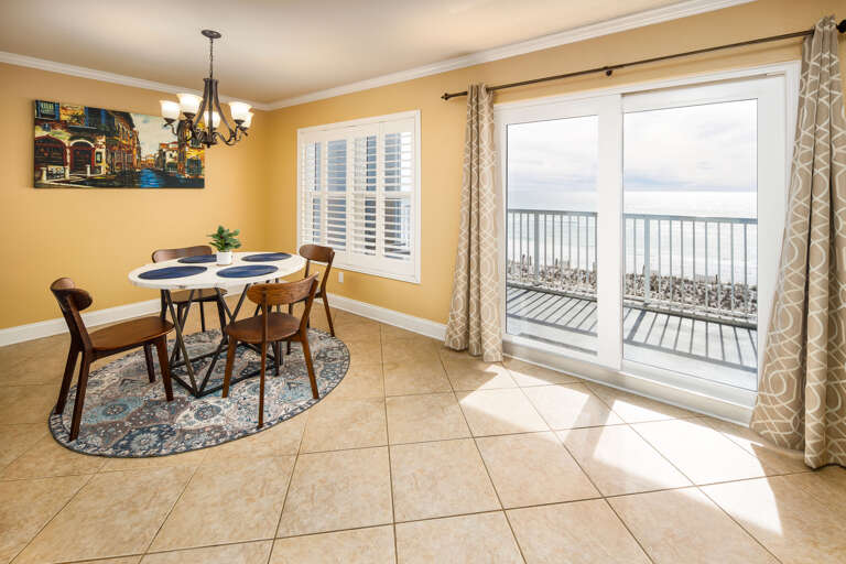 Enjoy your meal with a view. 