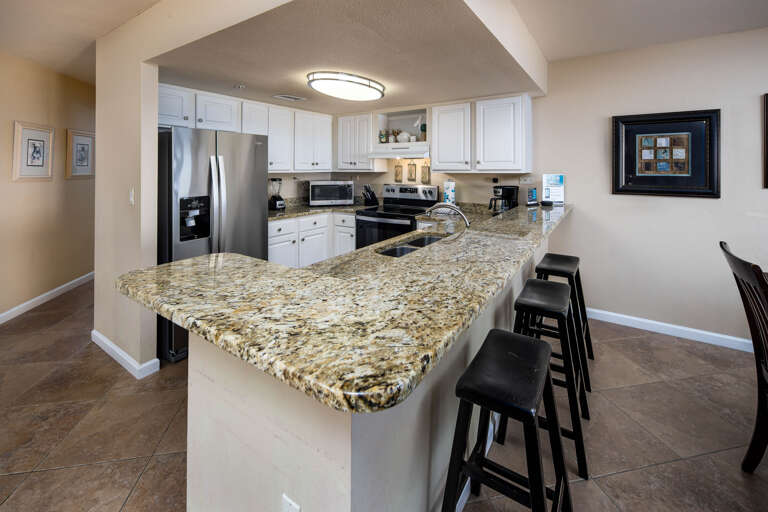 Additional seating at the breakfast bar