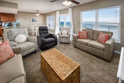 Just steps away from your private balcony!