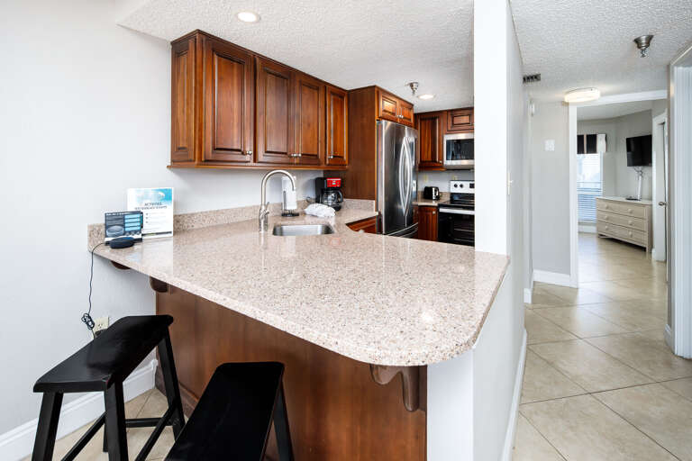 Enjoy a snack at the breakfast bar!