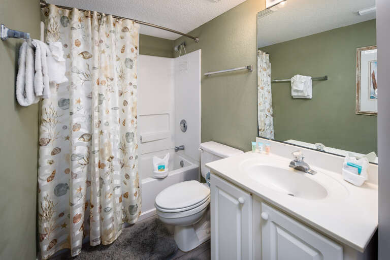 Wash away your worries in the guest bath