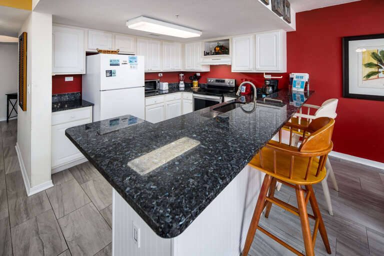 Enjoy a snack at the breakfast bar!