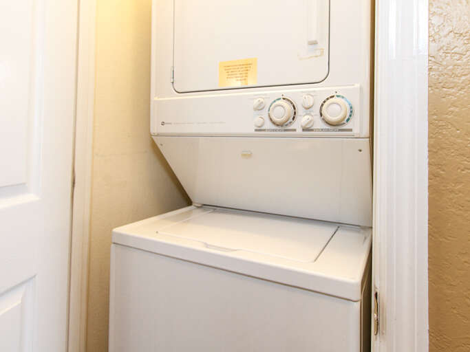 In unit washer/dryer for your laundry needs.