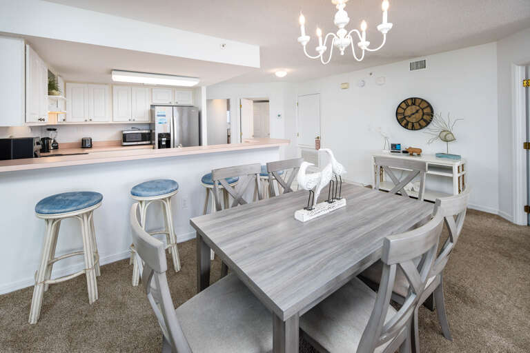 Sitting for 6 at the table.