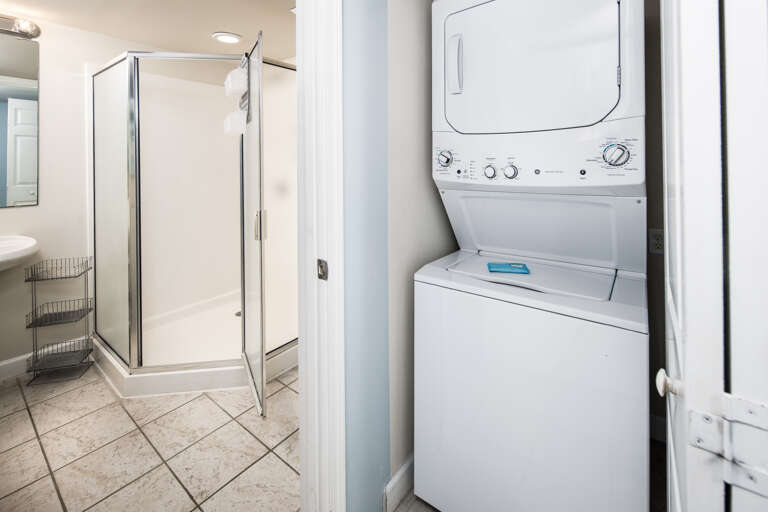 In unit stackable washer & dryer for your laundry needs. 