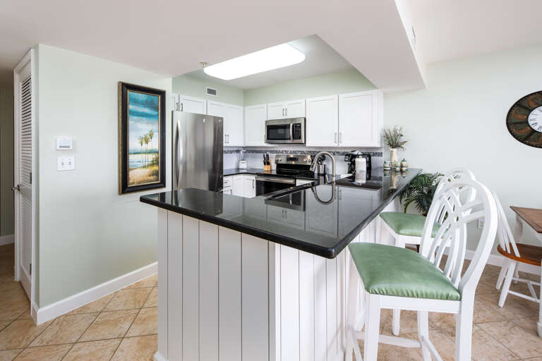 Enjoy a snack at the breakfast bar! 