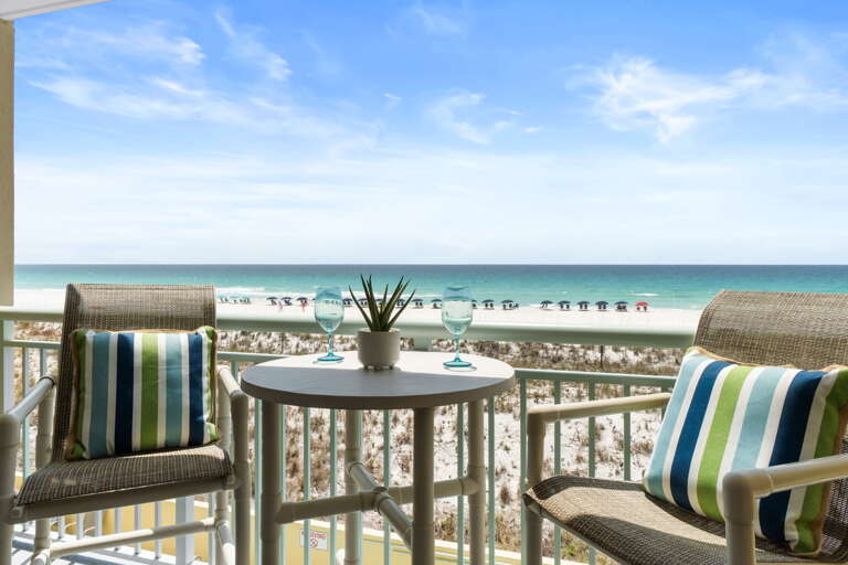 Enjoy your morning coffee out on your private balcony! 