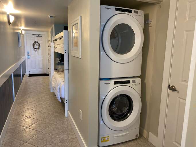 In unit washer and dryer for all your laundry needs!