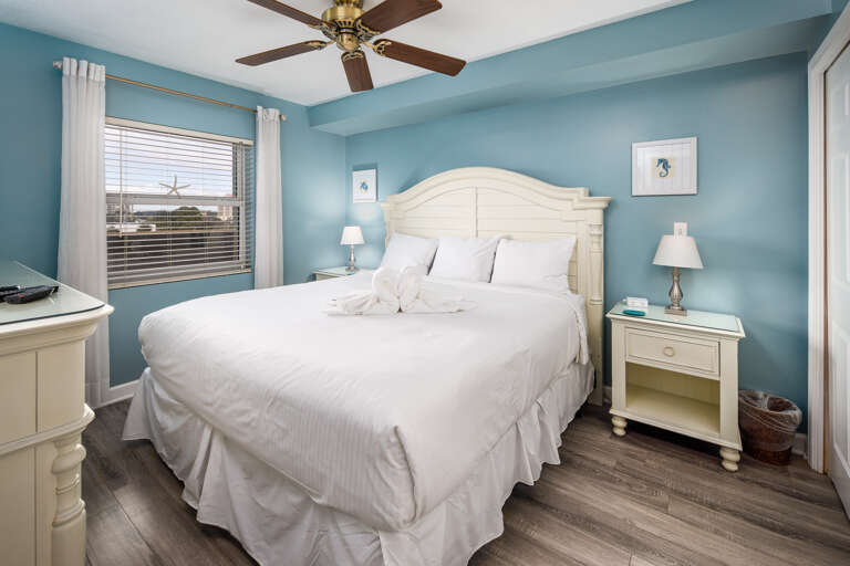 King bed in the master for a great nights rest