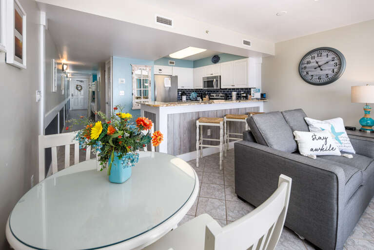 Open concept floor plan