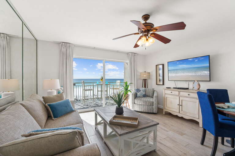Gather the family in the beach front living room and make some memories that will last a
lifetime!