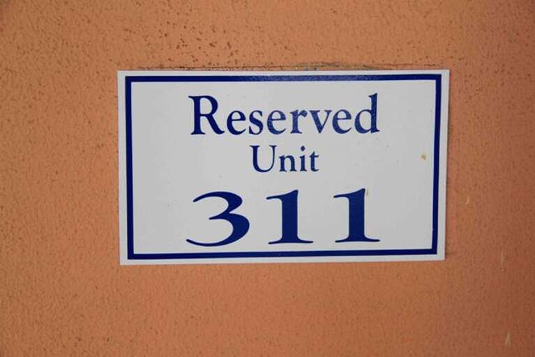 Unit 311 comes a reserved garage parking space!