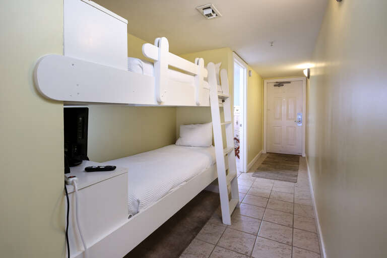 Each bunk has its own TV!!