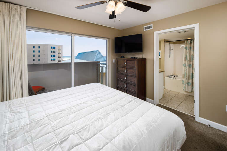 Rest peacefully with the sound of waves right outside your bedroom or step into your balcony and enjoy the view!