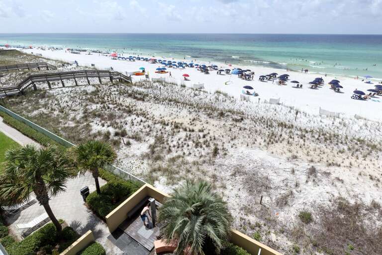 A view from the balcony.