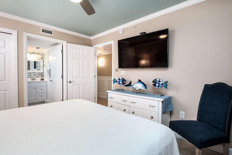 Lovely coastal furniture set in master.