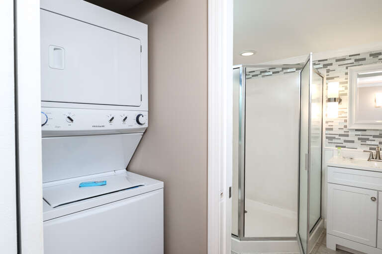 Located right outside of the second full bath.