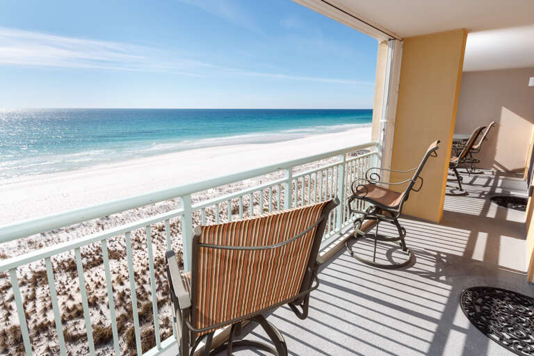 Large Private Balcony overlooking the Gulf of Mexico!
