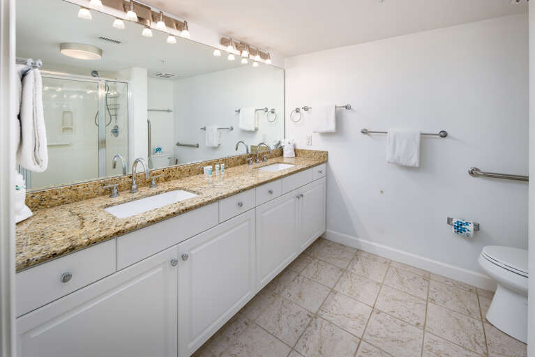 Complete with his and her sinks!