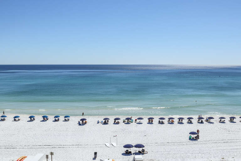 A picture perfect view from the balcony of the beach! A picture perfect view from the balcony of the beach!