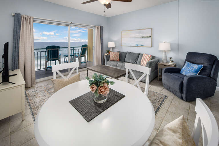 Even while dining you are reminded that you are at the beach - enjoy your beach front meal!