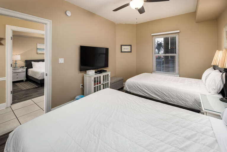 An additional view with a mounted TV for everyone's viewing pleasure 