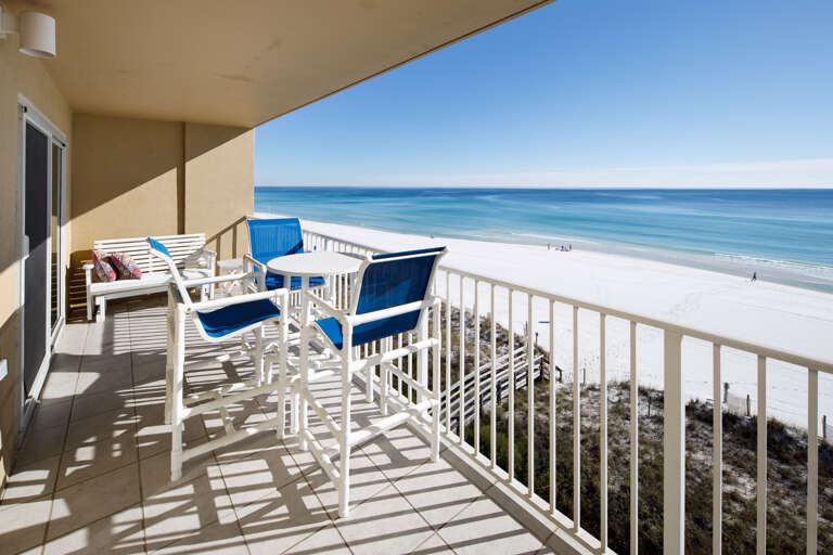 Super spacious balcony for everyone to enjoy!